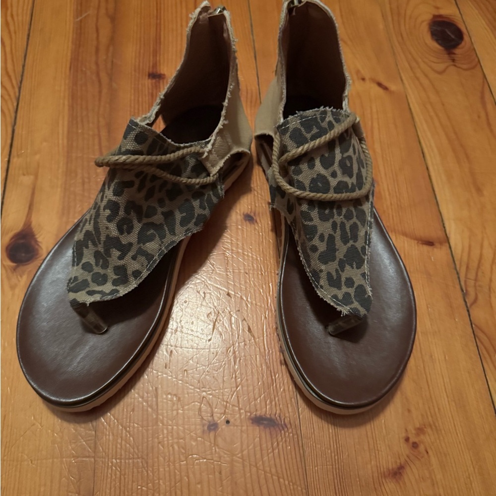 Leopard Print Women's Sandals